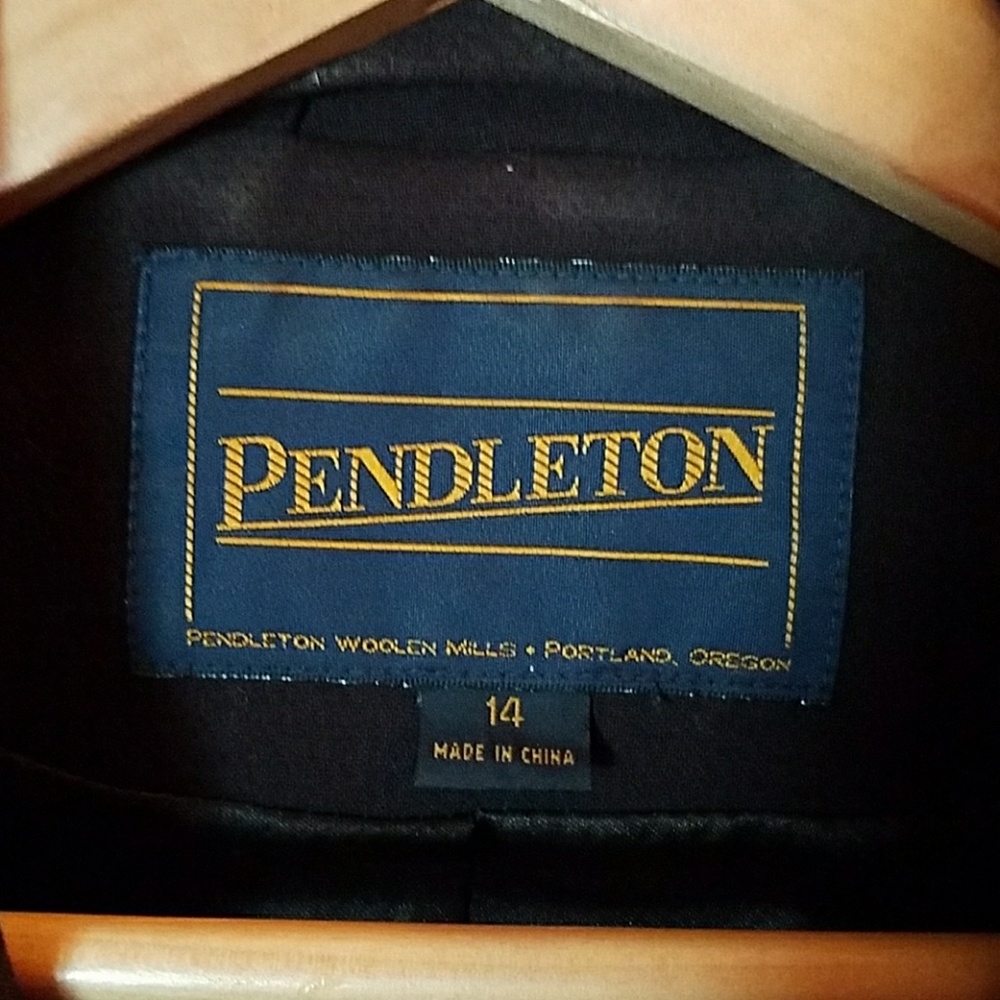 Pendleton Long Blazer Jacket Size 14 - image 5